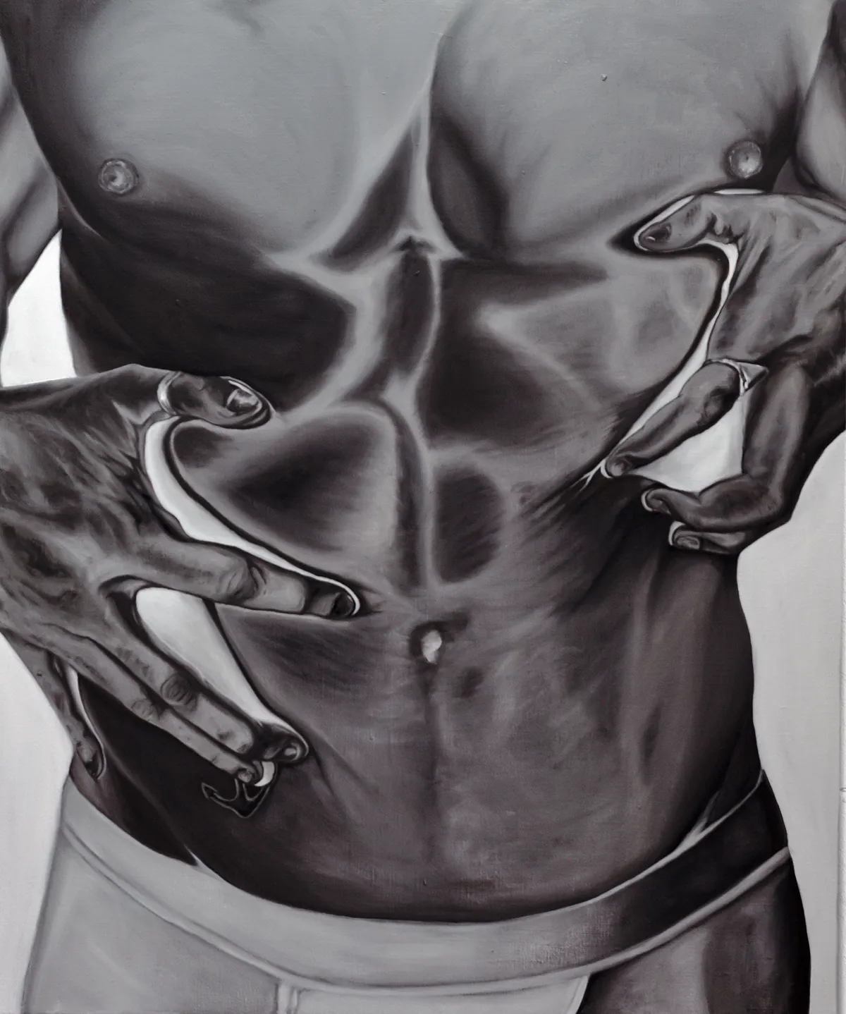 Hollow, 2023, Oil painting, 65 x 54 x 2 cm