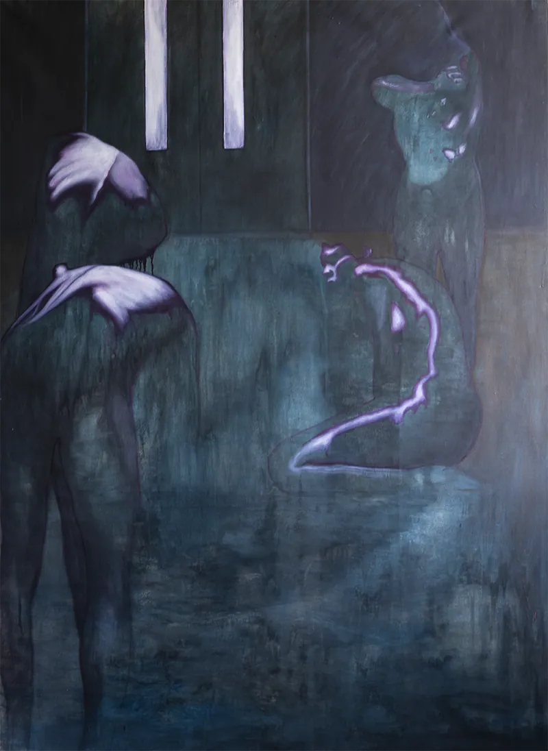 Flesh covers the bone, 2025, Oil on linen, 200 x 160 x 4,5 cm