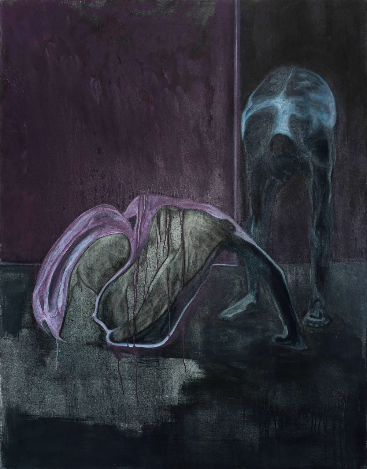 Cry of the flesh, 2025, Oil on linen, 146 x 114 x 4,5 cm