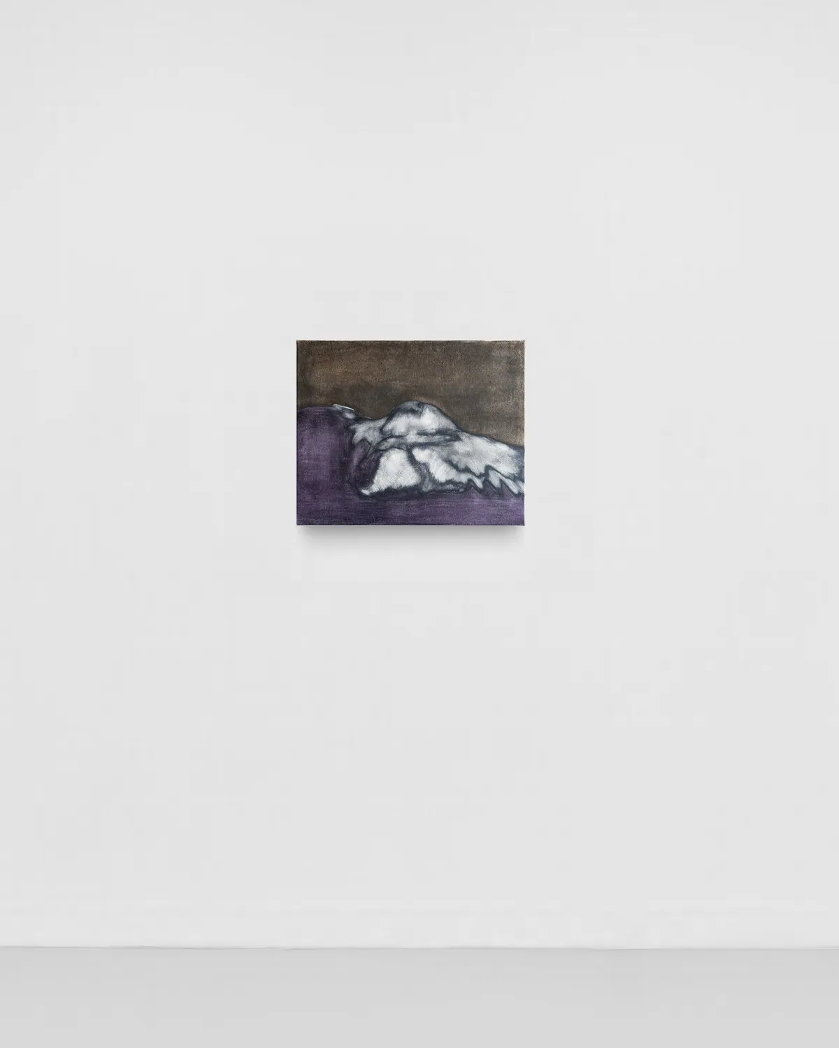 Nitrate entre les omoplates (Nitrate between the shoulder blades), 2025, Oil on linen, 40 x 50 x 3,5 cm