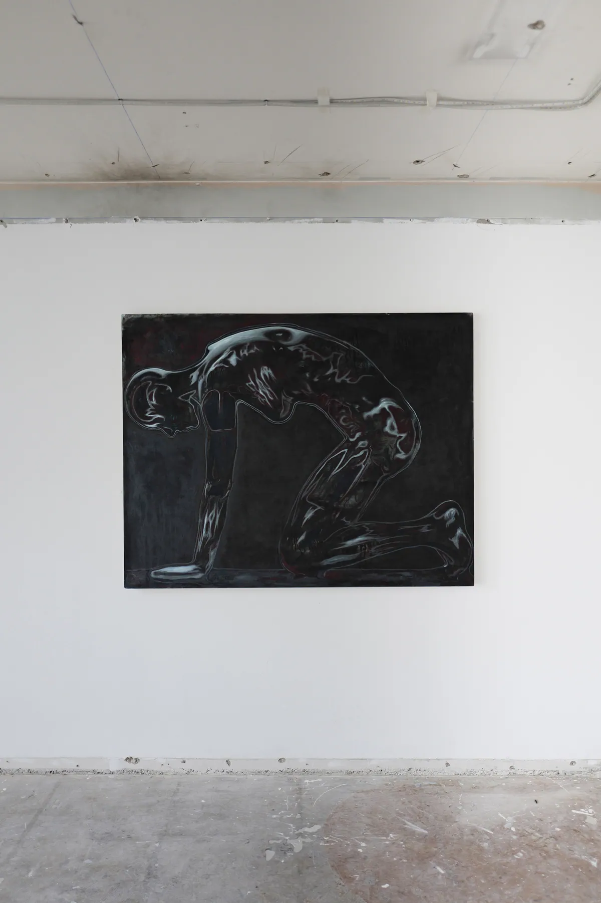 Corps éthéré (Ethereal body), 2024, Oil on linen, 114 x 146 x 4,5 cm