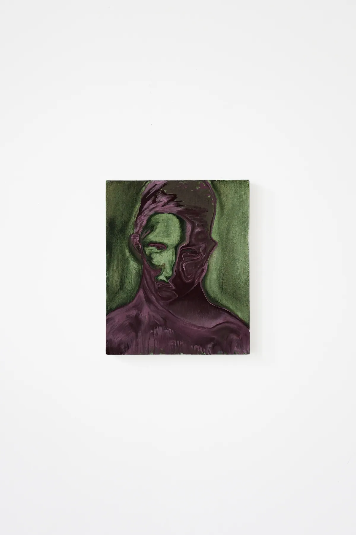 Soi-même comme un autre (Oneself as another), 2024, Oil on linen, 46 x 38 x 4,5 cm