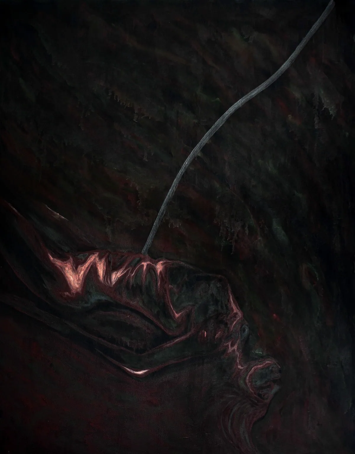Corps d’autrui (The body of another), 2024, Oil on linen, 146 x 114 x 4,5 cm