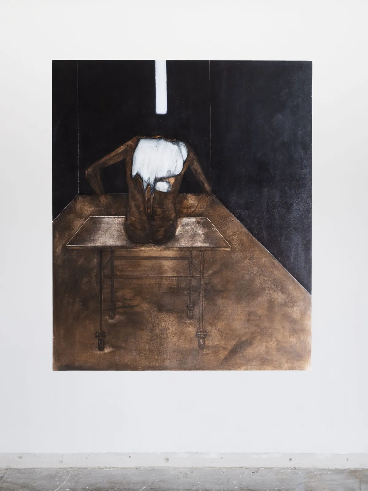 Le corps cille, 2025, Oil on linen, 156 x 126 x 3,5 cm