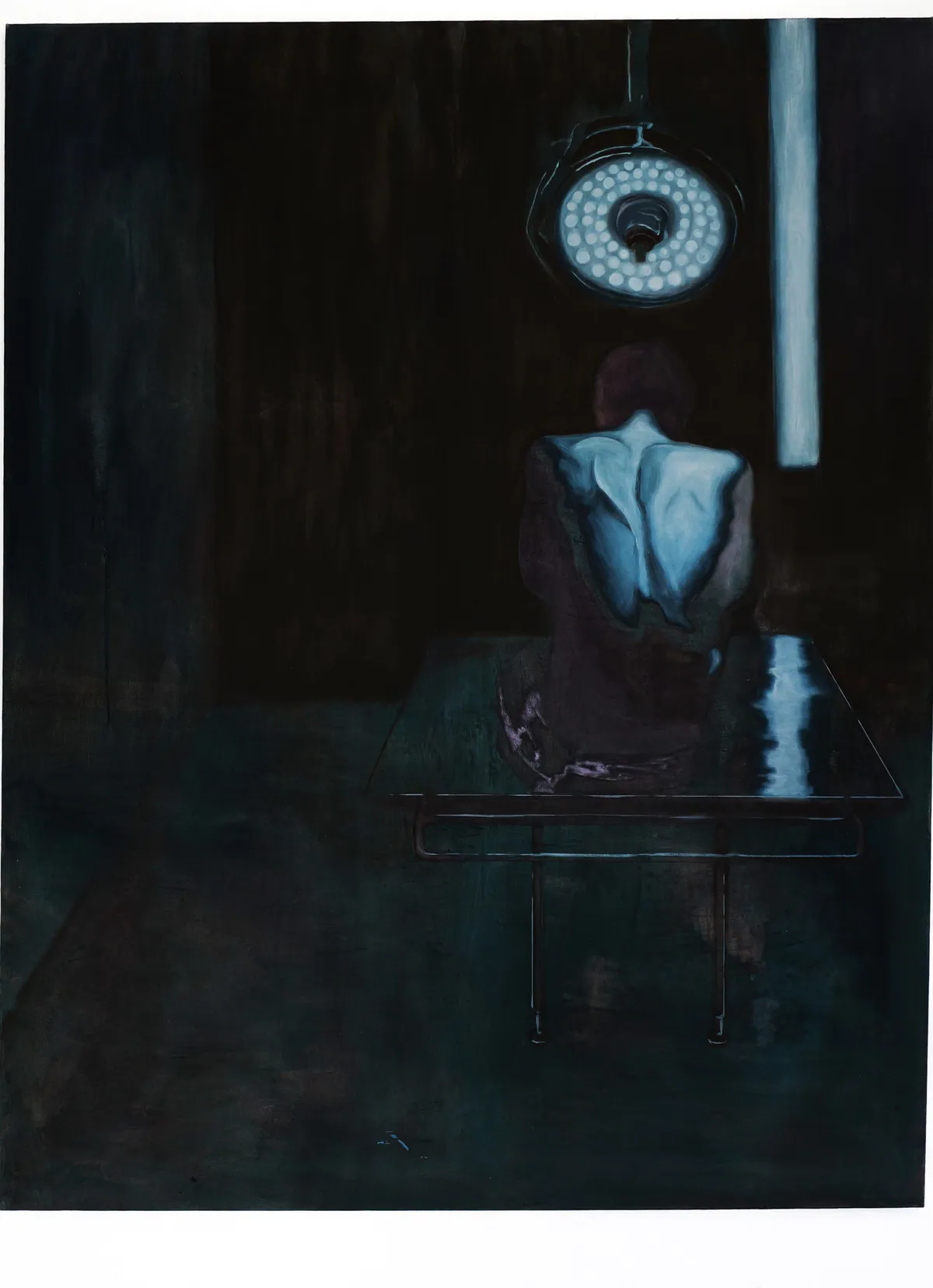 Chair exposée, 2025, Oil on linen, 146 x 114 x 4,5 cm