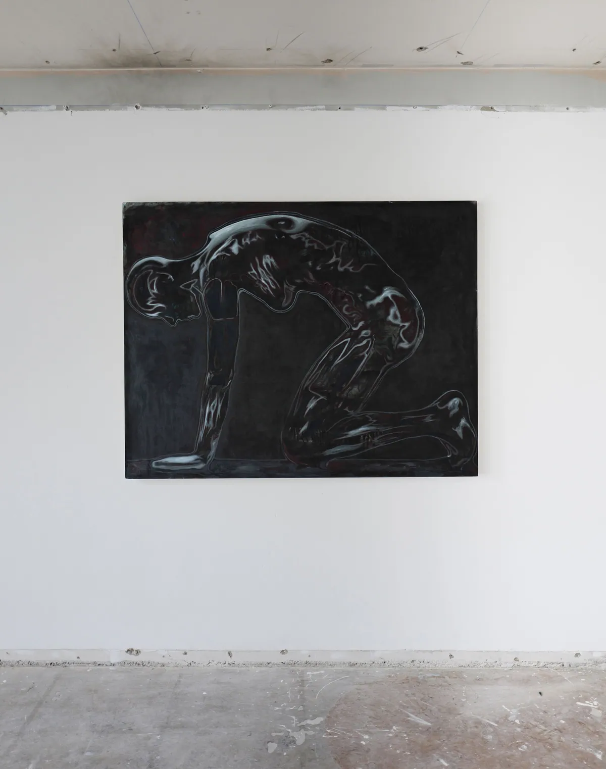 Corps éthéré, 2024, Oil on linen-cotton, 114 x 146 x 4,5 cm