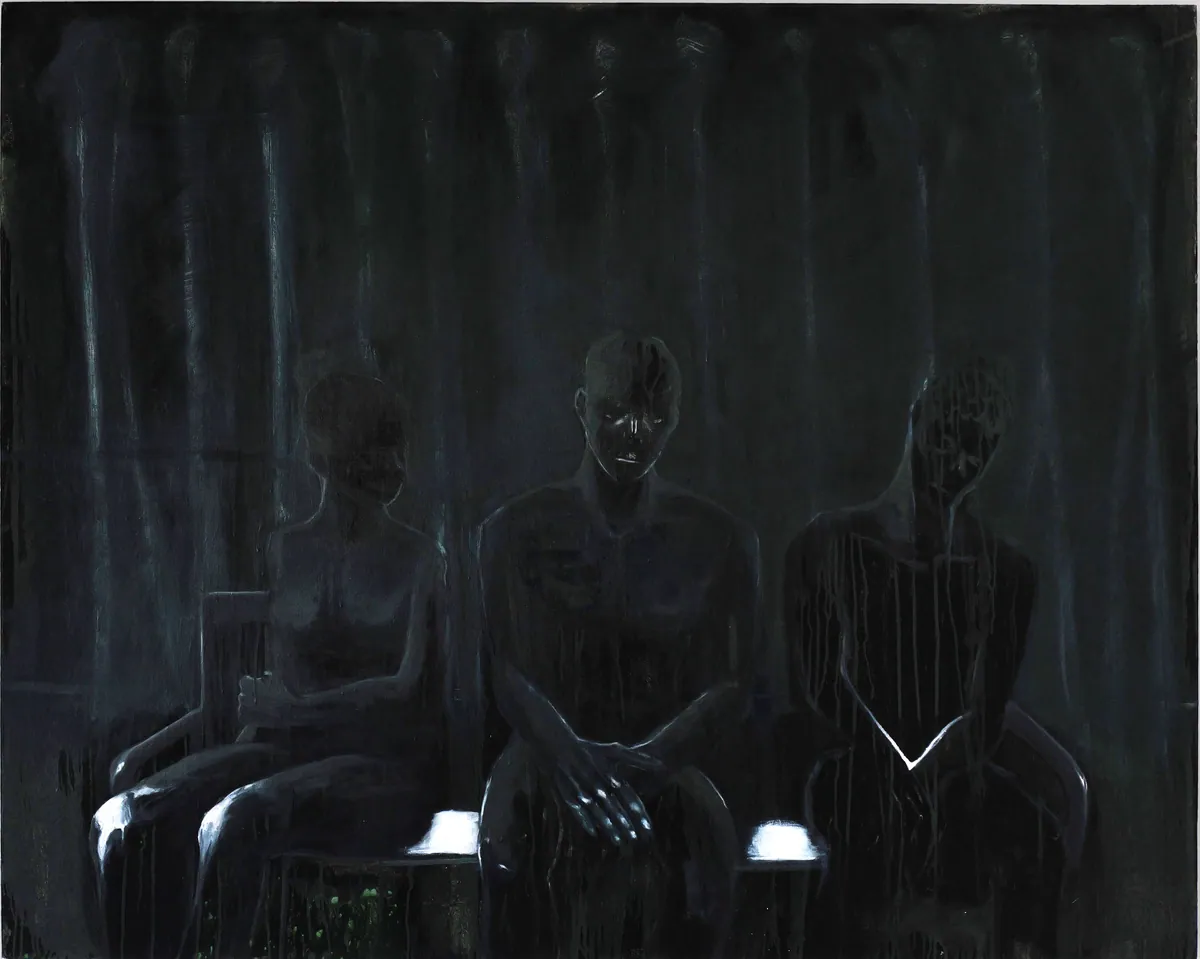 Intervalle, 2024, Oil on linen-cotton, 146 x 160 x 4,5 cm