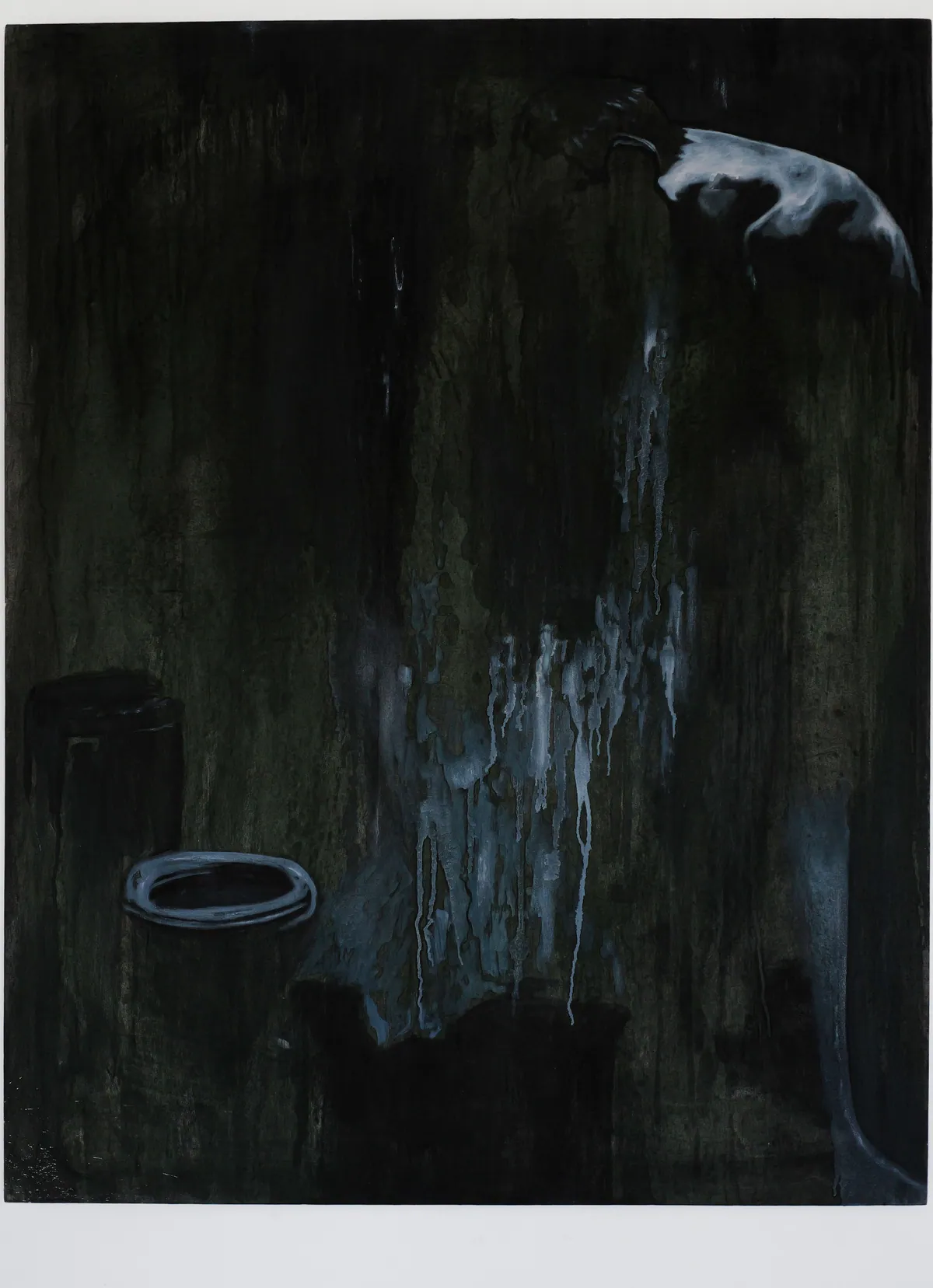 Discontinuité, 2024, Oil on linen-cotton, 146 x 114 x 4,5 cm, Private collection