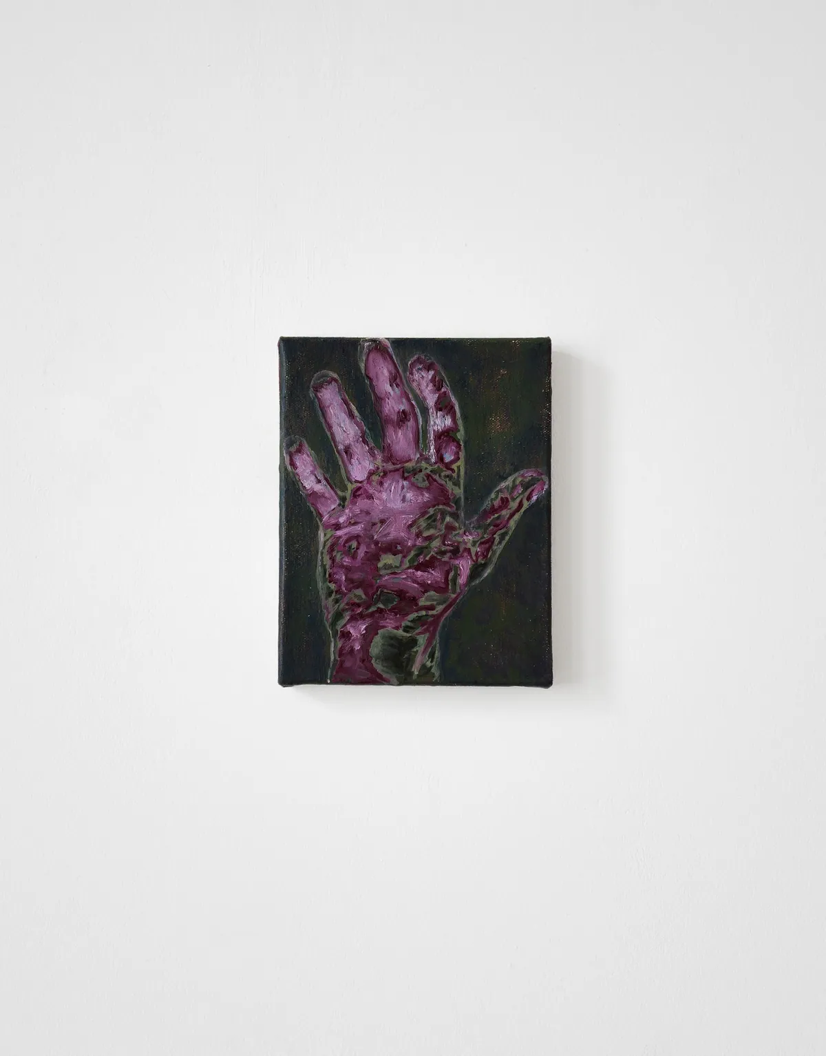 Etrangeté, 2024, Oil on linen-cotton, 18 x 14 x 2,5 cm