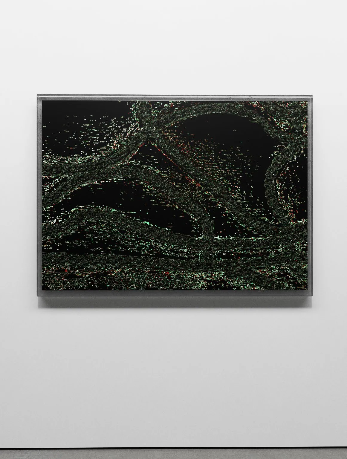 Inner Passenger 04, 2023, Unique print on aluminium, 80 x 100 x 0,2 cm, Private collection